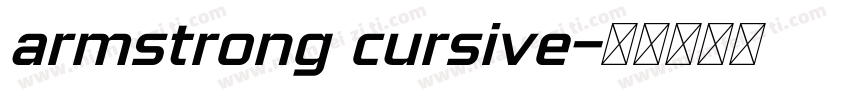 armstrong cursive字体转换